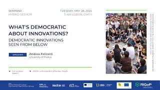 What's democratic about innovations? Democratic innovations seen from below