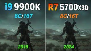 Core i9 9900K vs Ryzen 7 5700X3D - Benchmark and Gaming Test