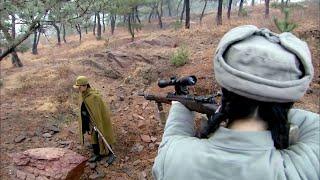 Anti-Japanese Film!Elite Japanese troops are wiped out,and a female colonel is captured by a sniper.