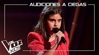 Carmen Cuevas canta "Tu falta de querer" |  Audiciones a ciegas | La Voz Kids Antena 3 2024