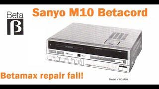 Sanyo VTC-M10 Betacord - A 'striking' Betamax? Similar to US model 4650