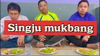 Singju mukbang // Baji kaka Baba wari sanaraga singju chaba