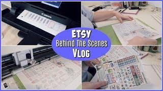 Day In The Life of a Sticker Shop Owner| Behind The Scenes of a Etsy Planner Sticker Shop |