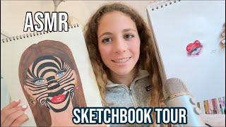 ASMR Sketchbook tour!!!!