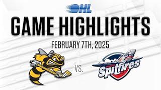 OHL Highlights: Sarnia Sting @ Windsor Spitfires Feb. 7, 2025