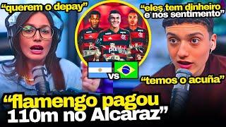 ARGENTINOS CHOCADOS COM OS REFORÇOS DO FLAMENGO E O PODER FINANCEIRO DO BRASIL