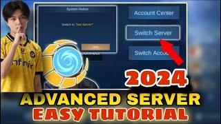 HOW TO ACCESS ADVANCED SERVER IN MOBILE LEGENDS 2024 | Easy Tutorial 100% Working