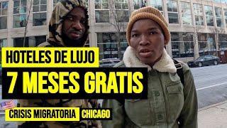 ¿SE NIEGAN A IRSE? Hotel de LUJO aloja GRATIS por MESES a INMIGRANTES INDOCUMENTADOS en CHICAGO.