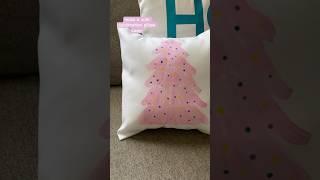 Make a sublimation pillow cover with sublimation paint for Christmas! #sublimation