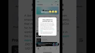 Capcut got banned 