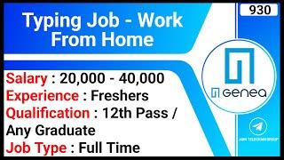 Typing Job - Work From Home | Invoice Support Specialist Jobs | Getgenea Jobs