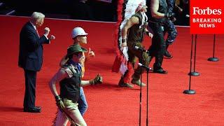 BREAKING NEWS: Village People Perform 'YMCA' On Stage With Trump—And Yes, He Does The Dance