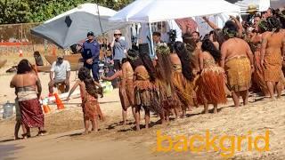 Catherine Laga'aia Shares Emotional Scene with John Tui and Frankie Adams onset of Moana in Hawaii