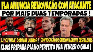 FLAMENGO ANUNCIA RENOVAÇÃO COM ATACANTE POR MAIS DUAS TEMPORADAS/FILIPE TEM PLANO PRA VENCER O GALO