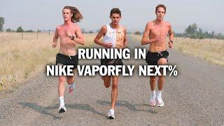 Running in Nike VaporFly Next%