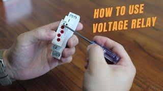 How to use the voltage relay GRV8-01 | Geya Electric