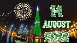 14 august 2022 Pakistan independence day celebration Dubai Burj Khalifa