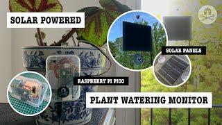 Solar-powered Raspberry Pi Pico plant watering monitor project