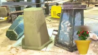 Make of flowers cement pots | making of flowers plant mould | cement products | business ideas