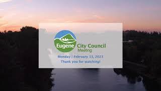 City Council Meeting: February 13, 2023