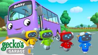 Bobby's Bus Route Boo Boo | BRAND NEW | Gecko's Garage | Cartoons For Kids | Toddler Fun Learning