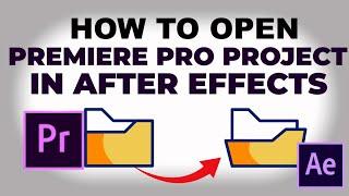 How To IMPORT PREMIERE PRO Project Into Adobe After Effects! (Quick tutorial)