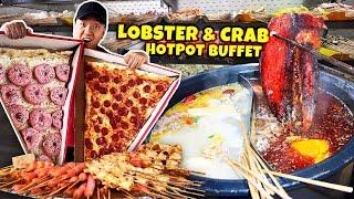 #1 BEST LOBSTER & CRAB Hotpot Buffet!  & GIANT DONUT PIZZA in Toronto 