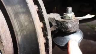 Ball Joint Rubber Boot/Dust Cover, Split MOT failure.   Cheap Easy Fix- How To