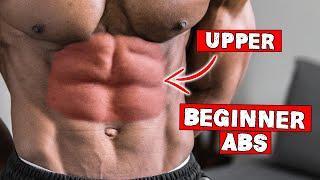 10 MINUTE BEGINNER UPPER ABS WORKOUT AT HOME (NO EQUIPMENT) | LEVEL 1