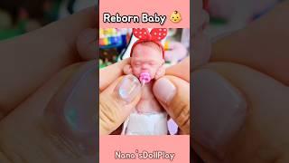 Mini Silicone Baby Doll 귀여운 아기 인형 머리띠 #reborndoll #siliconebaby #아기일상 #리본돌