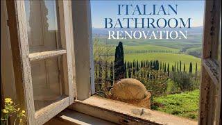 RENOVATING A RUIN: Bathroom Makeover, DIY vintage-style cupboard & Gardening in Tuscany (Ep 14)