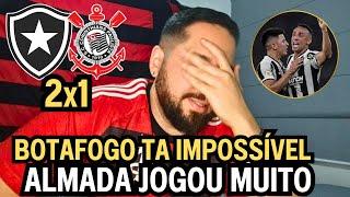 REACT MELHORES MOMENTOS BOTAFOGO 2X1 CORINTHIANS - BOTAFOGO TA IMPARÁVEL NO CAMPEONATO