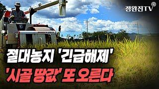 [뉴스속보] 절대농지 '긴급해제'...'시골 땅값' 또 오른다~ [정완진TV]