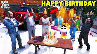 Franklin Celebrates His Ultimate Birthday Party In GTA 5 | SHINCHAN and CHOP