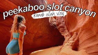 BEST ALTERNATIVE TO ANTELOPE CANYON l PEEKABOO SLOT CANYON + WHITE WAVE // KANAB UTAH VLOG