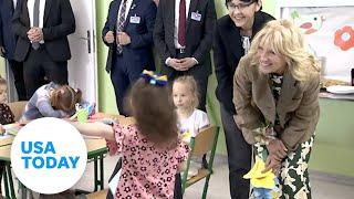 Jill Biden meets Ukrainian refugees on Mother's Day trip to Europe | USA TODAY