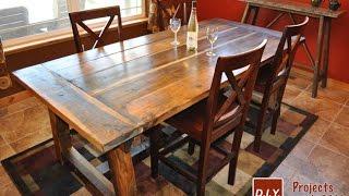 Rustic Dining Table Diy