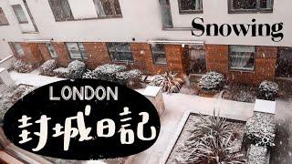 UK Vlog｜倫敦封城日記｜️久違的上班去、初雪白茫茫的倫敦、波蘭暖心酸菜湯、開箱公司聖誕禮物 // IzPeiPei