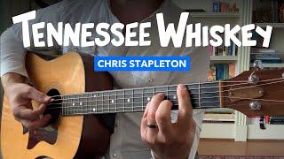  Tennessee Whiskey • Solo acoustic guitar lesson w/ tabs (Chris Stapleton)