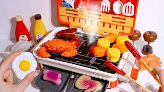 Cooking toys  BBQ Playset ASMR Satisfying with Unboxing | Review Toys