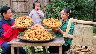 Wife Makes Fried Dumplings. With Her Daughter & Husband Goes to the market sell | Lý Phúc An