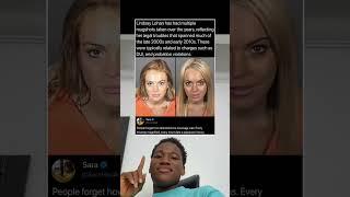 #lindsaylohan has had multiple #mugshots taken over the past years, reflecting her legal troubles