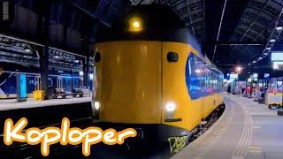 Great sound of NS Intercity Materieel (ICM) Koploper Leaving Station Amsterdam Centraal