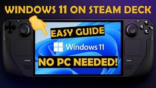 Windows 11 on Steam Deck from a MicroSD Card | OLED & LCD | No PC Required!