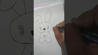 Simple cute  teddy drawing #cute #vanshu art #shorts
