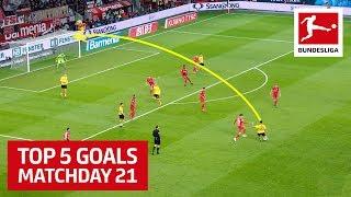 Top 5 Goals on Matchday 21 - Can, Hummels, Chandler & More