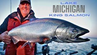 Catching King Salmon on Lake Michigan!