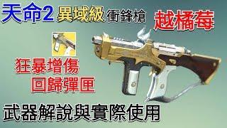 愛喝咖啡 天命2 異域級衝鋒槍 越橘莓 武器解說與實際使用 Destiny 2 weapon