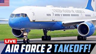 LIVE- KAMALA HARRIS/ AIR FORCE 2 TAKING OFF from CHICAGO O'HARE AIRPORT | 2024 DNC | PLANE SPOTTING