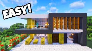 Minecraft: How to make a Bamboo Modern House